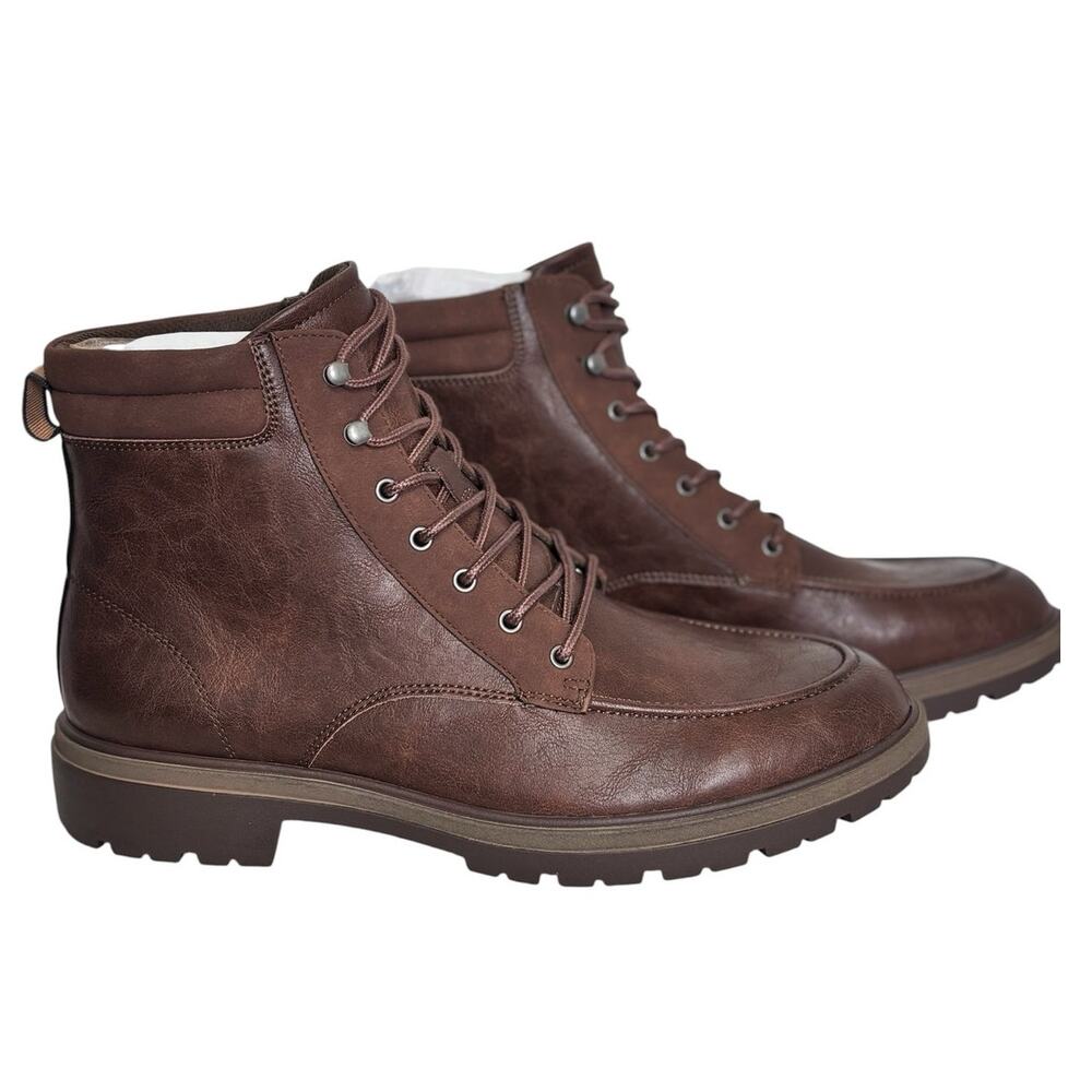 Dr Scholl’s Mens Grayton Dark Brown Mid Shaft  Lace Up Boot Size 12 M  NEW